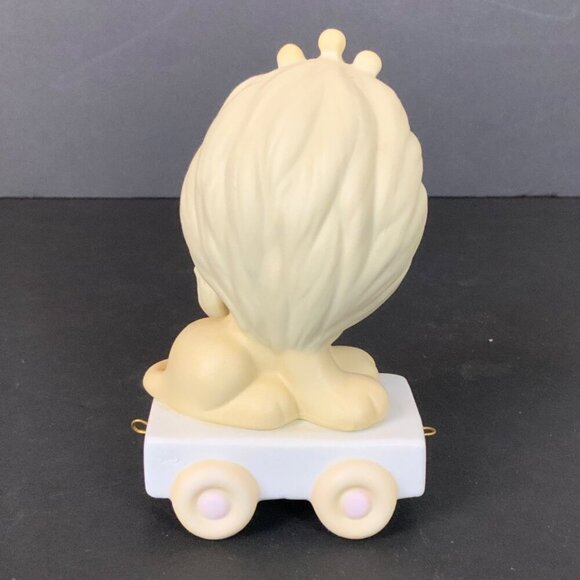 Vintage Enesco Precious Moments Birthday Train Age 5 Lion Figurine 1985 - Picture 4 of 8